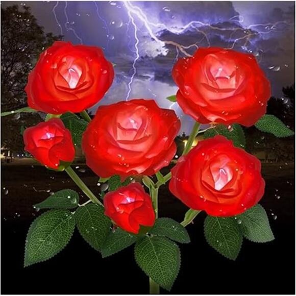 Outdoor Solar Garden Stake Lights,Upgraded LED Solar Powered Light - Picture 7 of 7